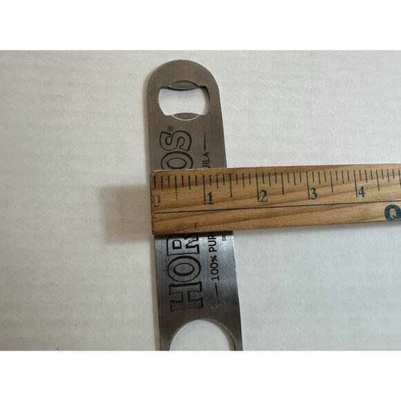 Flat Bottle Openers/ Bar Key, Silver Steel Hornitos Agave Tequila Bar - Picture 3 of 4